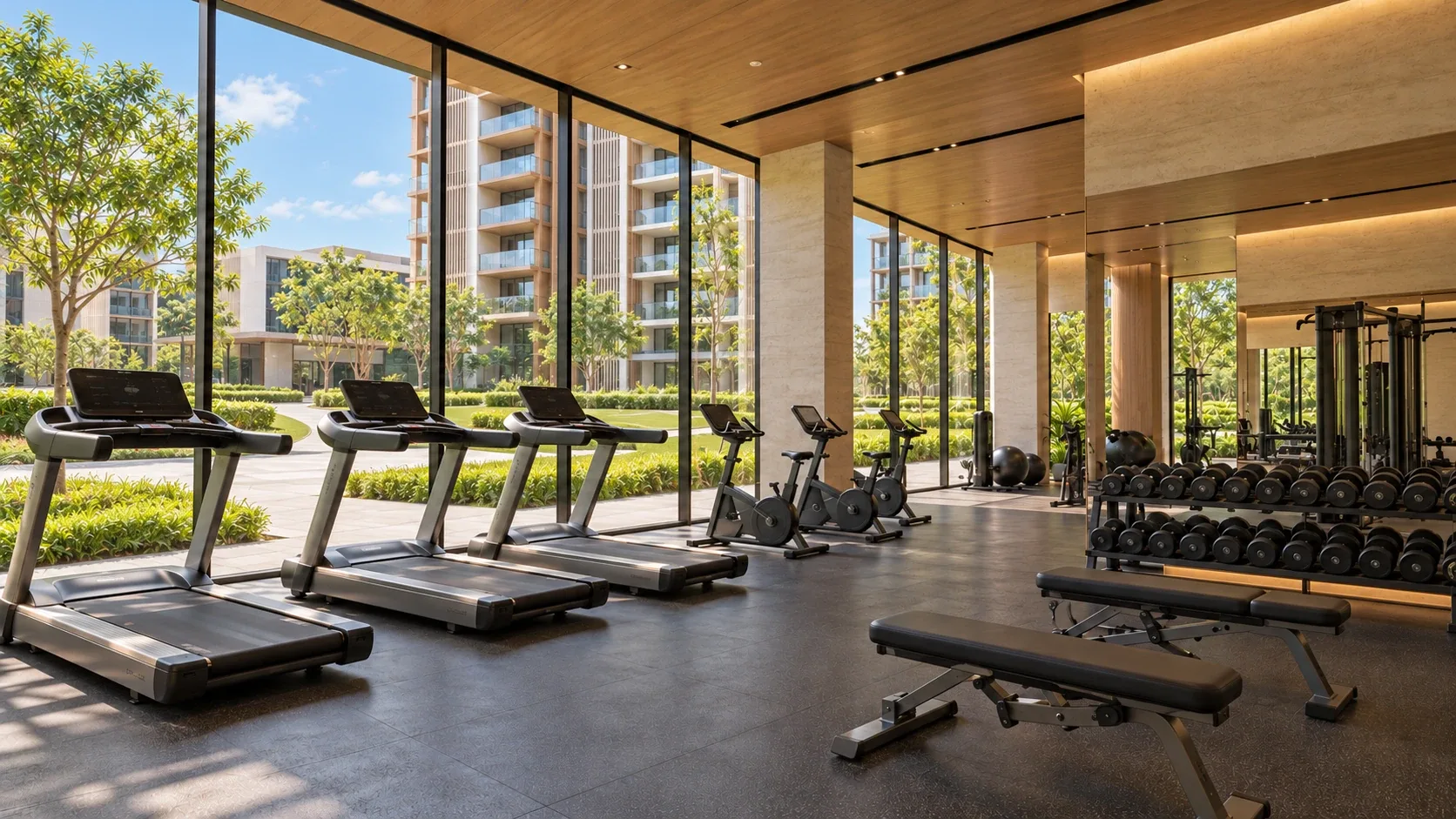 Impressions at Dairy Farm gym, artist's impression